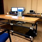 U型砧板桌面工作台，附带同款置物架